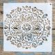 20x20cm- es mandala mintás sablon DIY stencil