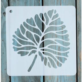 20x20cm- es falevél  mintás sablon DIY stencil