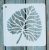 20x20cm- es falevél  mintás sablon DIY stencil