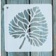 20x20cm- es falevél  mintás sablon DIY stencil
