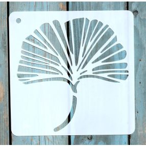 20x20cm- es falevél  mintás sablon DIY stencil