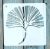 20x20cm- es falevél  mintás sablon DIY stencil