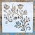 20x20cm- es virág mintás sablon DIY stencil