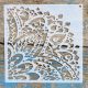 20x20cm- es sarok mandala mintás sablon DIY stencil