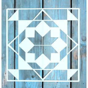 25x25 cm- es geometriai mintás sablon  DIY festö stencil 