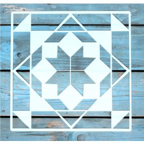 25x25 cm- es geometriai mintás sablon  DIY festő stencil 