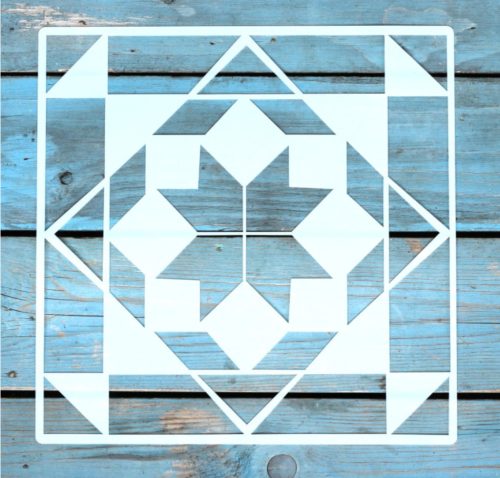 25x25 cm- es geometriai mintás sablon  DIY festő stencil 