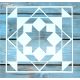 25x25 cm- es geometriai mintás sablon  DIY festő stencil 
