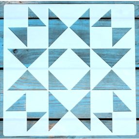 25x25 cm- es geometriai mintás sablon  DIY festő stencil 