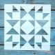 25x25 cm- es geometriai mintás sablon  DIY festö stencil 