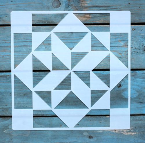 25x25 cm- es geometriai mintás sablon  DIY festö stencil 