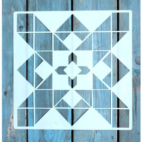 25x25 cm- es geometriai mintás sablon  DIY festö stencil 