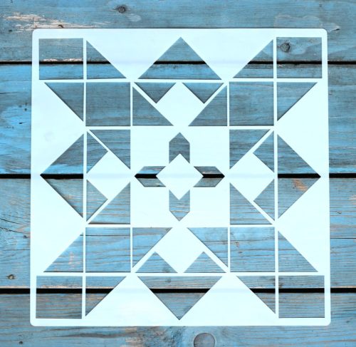 25x25 cm- es geometriai mintás sablon  DIY festő stencil 