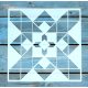 25x25 cm- es geometriai mintás sablon  DIY festő stencil 