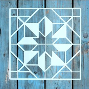 25x25 cm- es geometriai mintás sablon  DIY festö stencil 