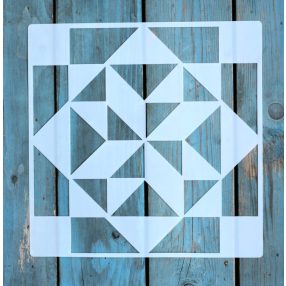 25x25 cm- es geometriai mintás sablon  DIY festö stencil 