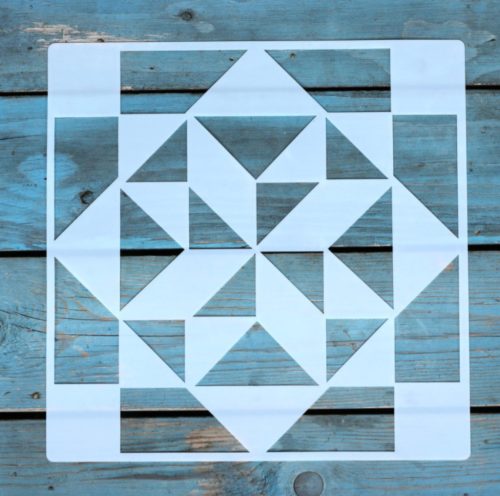 25x25 cm- es geometriai mintás sablon  DIY festő stencil 