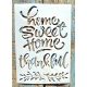 Home Sweet Home vintage 26x17cm-es festő sablon DIY  stencil 