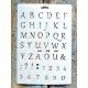 Vèkony nyomtatott abc  betű ès szàm műanyag sablon 26x17cm-es DIY stencil