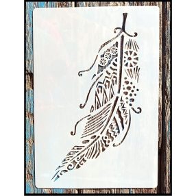   Toll mintás vintage rétegző festő sablon 26x17cm-es DIY stencil