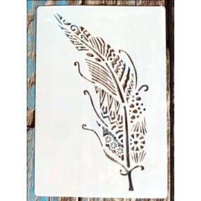 Toll mintás vintage festő sablon 26x17cm-es DIY stencil