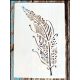 Toll mintás vintage rétegző festő sablon 26x17cm-es DIY stencil