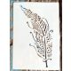 Toll mintás vintage festő sablon 26x17cm-es DIY stencil