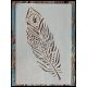 Toll mintás vintage 26x17cm-es műanyag festő sablon DIY stencil