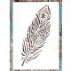 Toll mintás vintage 26x17cm-es műanyag festő sablon DIY stencil