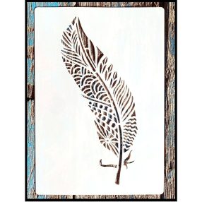   Toll mintás vintage rétegző  festő sablon 26x17cm-es DIY stencil