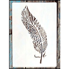 Toll mintás vintage festő sablon 26x17cm-es DIY stencil