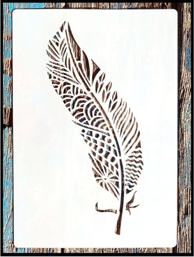 Toll mintás vintage rétegző  festő sablon 26x17cm-es DIY stencil