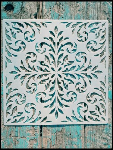  Óriás csempemintás 30x30 cm-es,  DIY sablon műanyag festő stencil falra bútorra