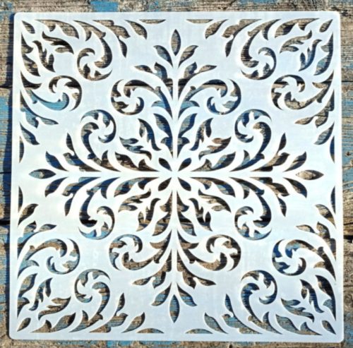  Óriás csempemintás 30x30 cm-es, DIY sablon műanyag festő stencil falra bútorra