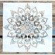 mandala mintás műanyag sablon 30x30 cm-es DIY festő stencil 