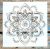 mandala mintás műanyag sablon 30x30 cm-es festő DIY stencil falra, bútorra