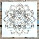 mandala mintás műanyag sablon 30x30 cm-es festő DIY stencil falra, bútorra