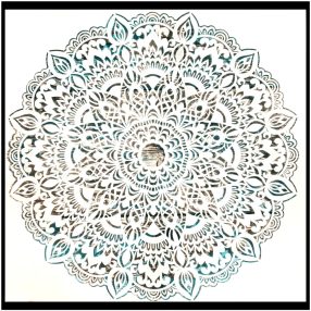   Mandala  mintás műanyag festősablon 30x30 cm-es DIY stencil