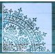 negyed mandala festő sablon 30x30 cm-es DIY stencil falra bútorra 