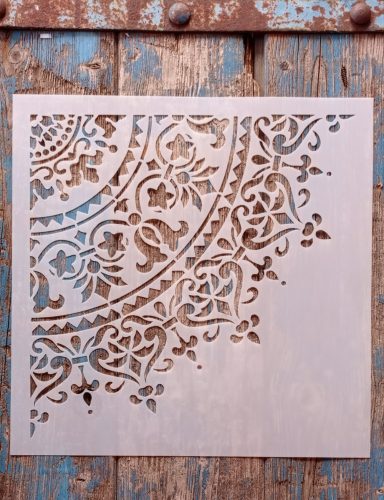 Mandala mintás  festősablon műanyag DIYstencil  30x30 cm-es