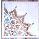  negyed Mandala mintás DIY sablon 30x30 cm-es műanyag DIY stencil falra  bútorra