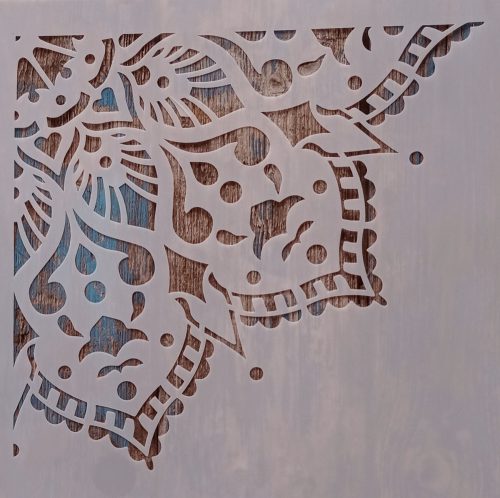 Mandala mintás sablon stencil  30x30 cm-es