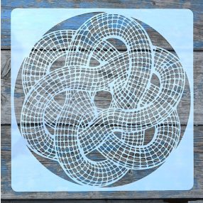   geometriai mintás  műanyag sablon  30x30 cm-es  DIY festő stencil 