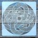 geometriai mintás  műanyag sablon  30x30 cm-es  DIY festő stencil 