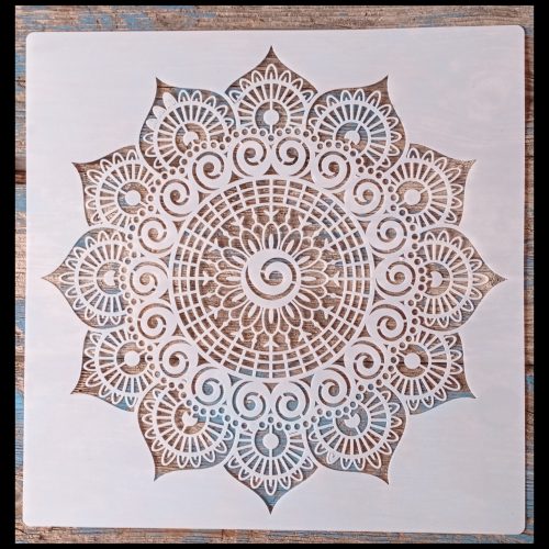 Mandala mintás sablon3 stencil  30x30 cm-es