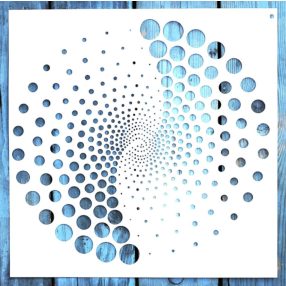  geometriai mintàs stencil stencil  30x30 cm-es