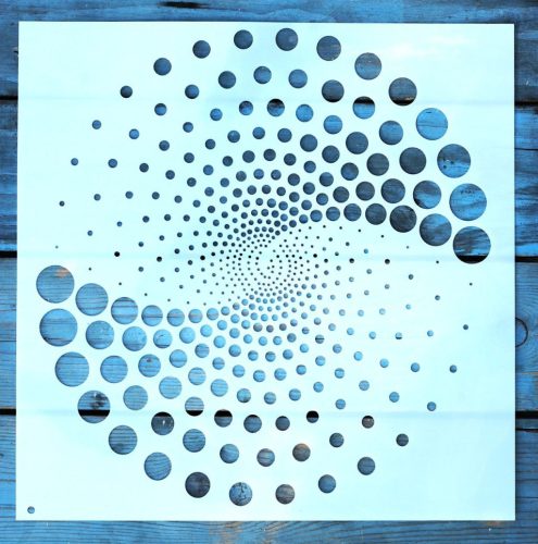  geometriai mintàs stencil stencil  30x30 cm-es