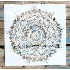    mandala mintàs  festő  stencil  30x30 cm-es műanyag DIY sablon 