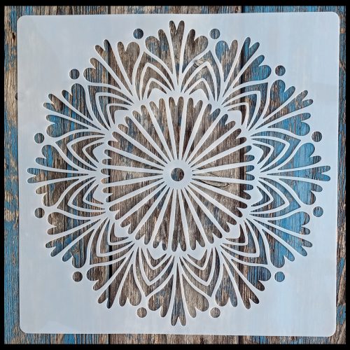  Mandala mintàs  festő  stencil  30x30 cm-es műanyag DIY sablon 