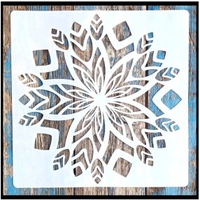    Mandala mintàs festő stencil 30x30 cm-es  műanyag DIY sablon falra, bútorra